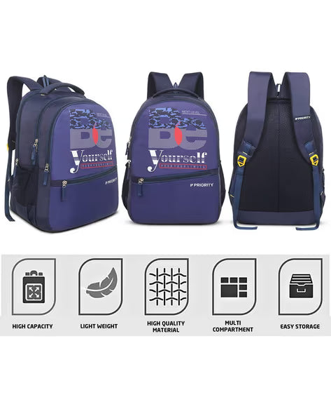 Men Printed Lightweight College Backpack - 30L