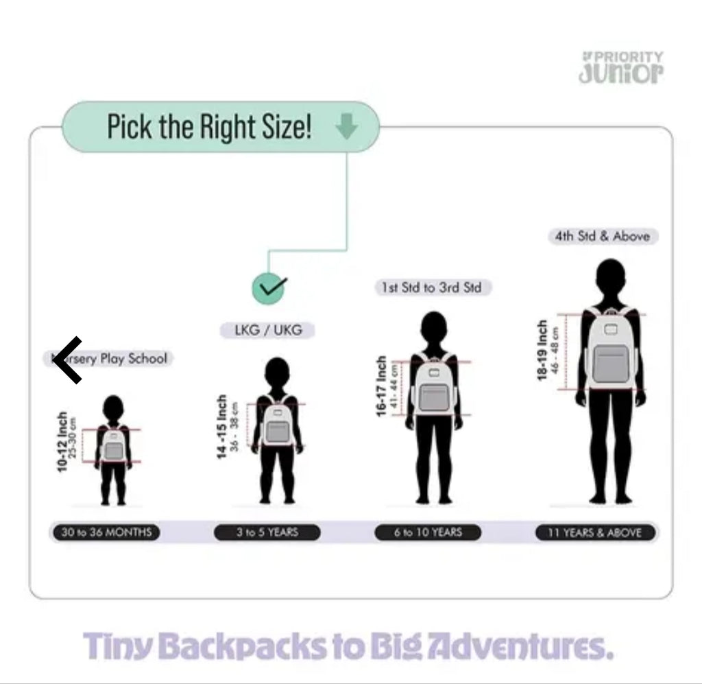 Priority kids backpack