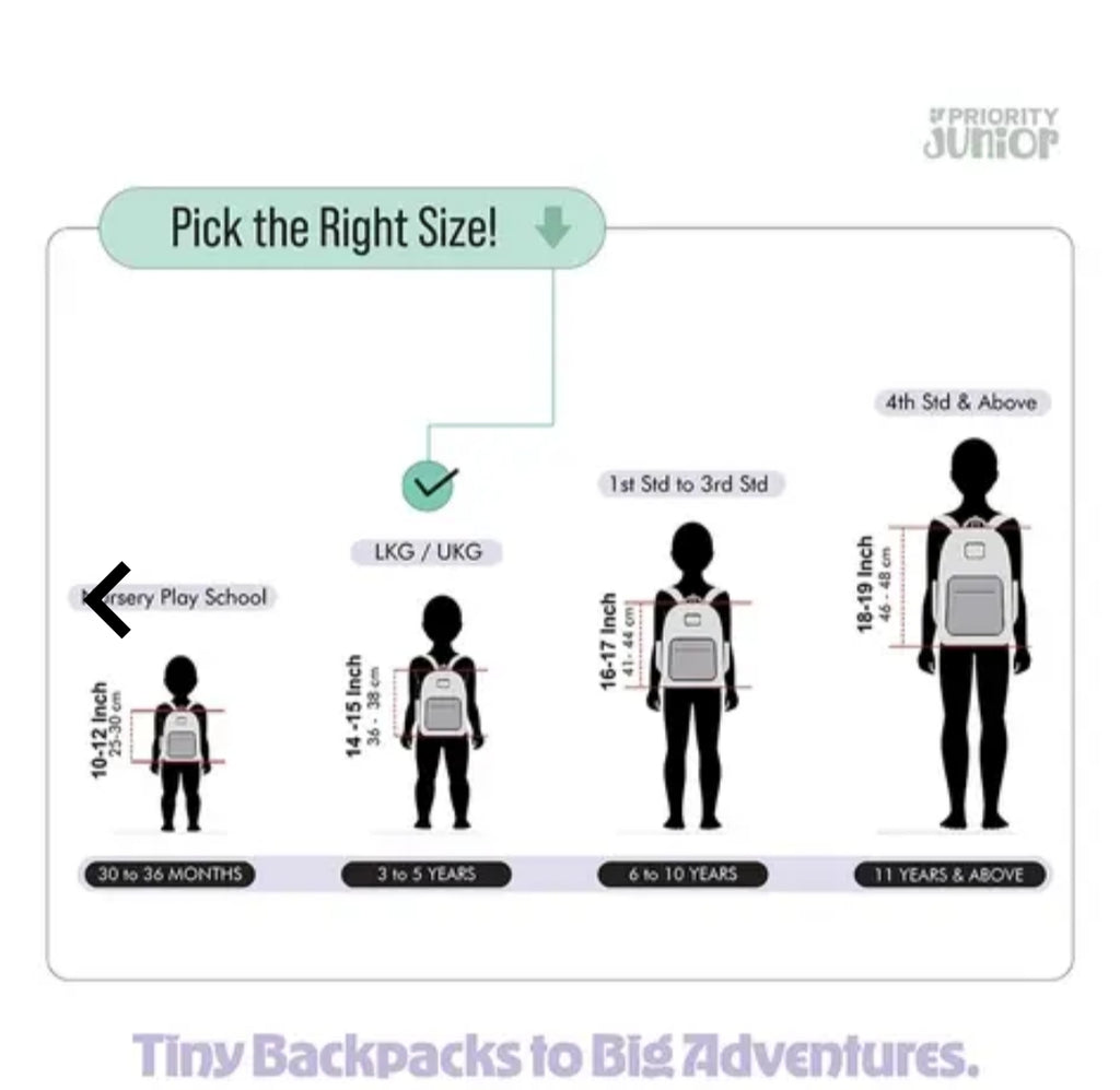Priority kids backpack