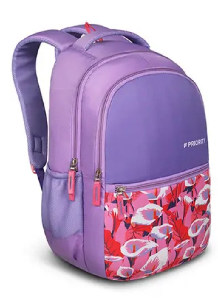 Priority flamingo printed backpack